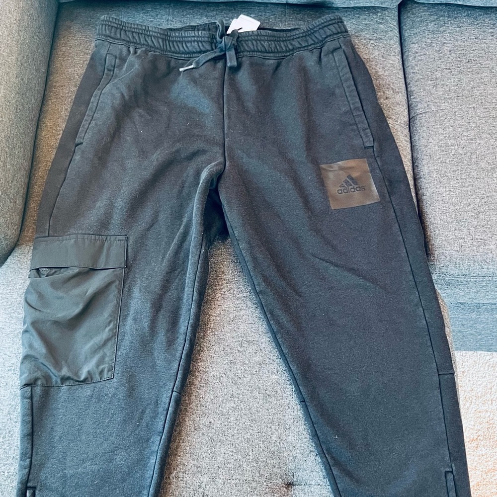 Adidas Men’s Large Jogger Sweatpants - Black